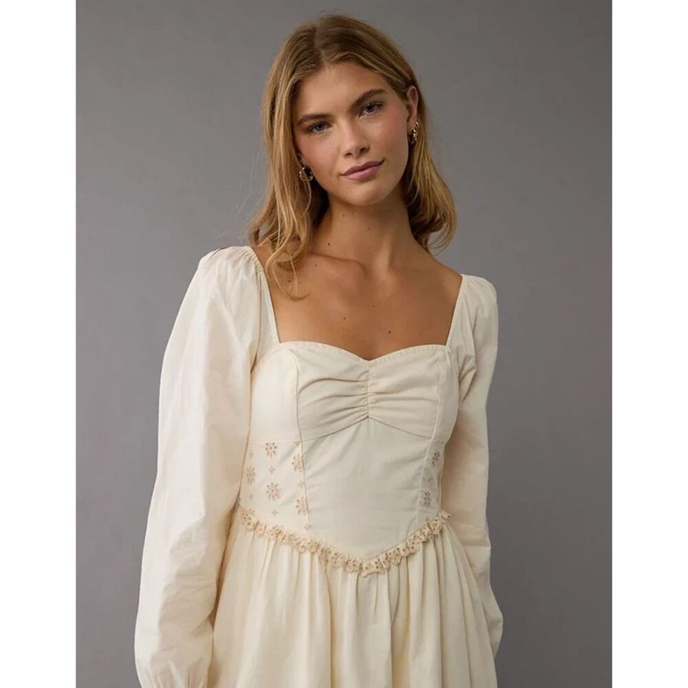 AMERICAN EAGLE Sweetheart Neckline Drop Waist Dress Size XS NWT